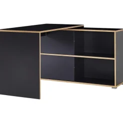 Hoekbureaus-Germania Hoekbureau Tyson 120x120 cm - antraciet/eik