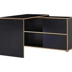 Hoekbureaus-Germania Hoekbureau Tyson 120x120 cm - antraciet/eik