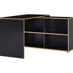 Hoekbureaus-Germania Hoekbureau Tyson 120x120 cm - antraciet/eik