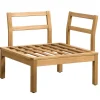 Leen Bakker Hoekfauteuil Orleàns - eucalyptushout - 78x78x65 cm