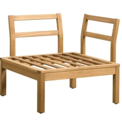 Leen Bakker Hoekfauteuil Orleàns - eucalyptushout - 78x78x65 cm
