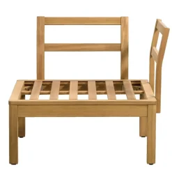 Leen Bakker Hoekfauteuil Orleàns - eucalyptushout - 78x78x65 cm