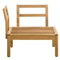 Leen Bakker Hoekfauteuil Orleàns - eucalyptushout - 78x78x65 cm