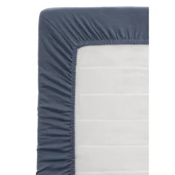 Leen Bakker Hoeslaken Jersey - donker blauw - 160x200 cm
