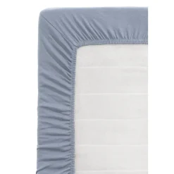 Hoeslakens-Leen Bakker Hoeslaken Jersey - licht blauw - 90x200 cm