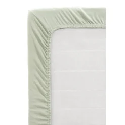 Hoeslakens-Leen Bakker Hoeslaken Jersey - licht groen - 90x200 cm