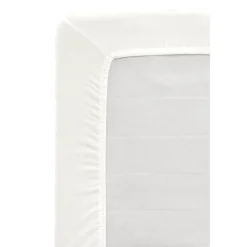 Leen Bakker Hoeslaken Jersey - off white - 180x200/220 cm