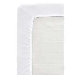 Leen Bakker Hoeslaken Jersey - wit - 160 x 200 cm