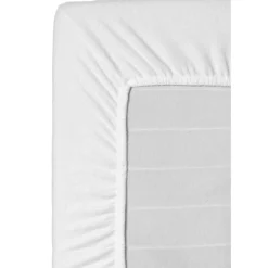 Matrasbeschermers En Moltons-Leen Bakker Hoeslaken Molton katoen - wit - 180x200 cm