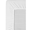 Matrasbeschermers En Moltons-Leen Bakker Hoeslaken Molton stretch - wit - 160x200 cm