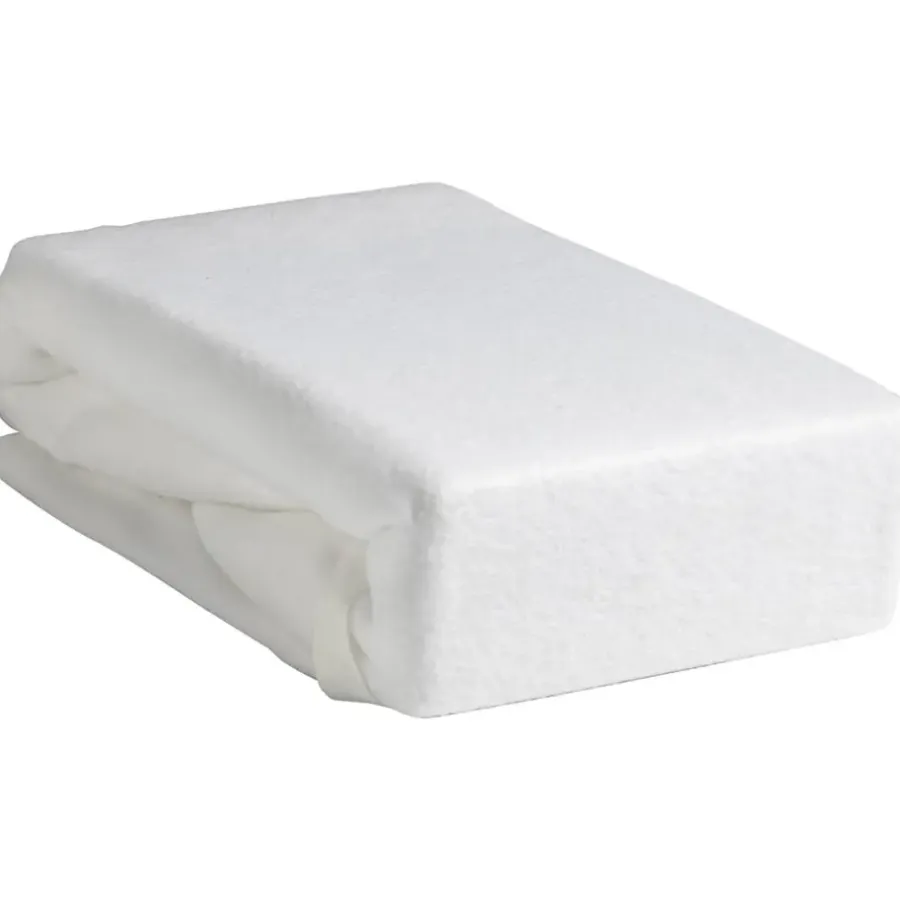 Matrasbeschermers En Moltons-Leen Bakker Hoeslaken Molton stretch - wit - 160x200 cm