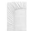 Hoeslakens-Leen Bakker Hoeslaken Percale katoen - wit - 90x200 cm