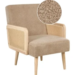 Leen Bakker HOJBY - Fauteuil - Zandbeige - Bouclé