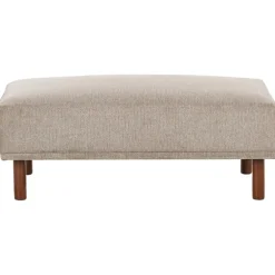 Leen Bakker HOLT - Ottomaan - Taupe - Polyester