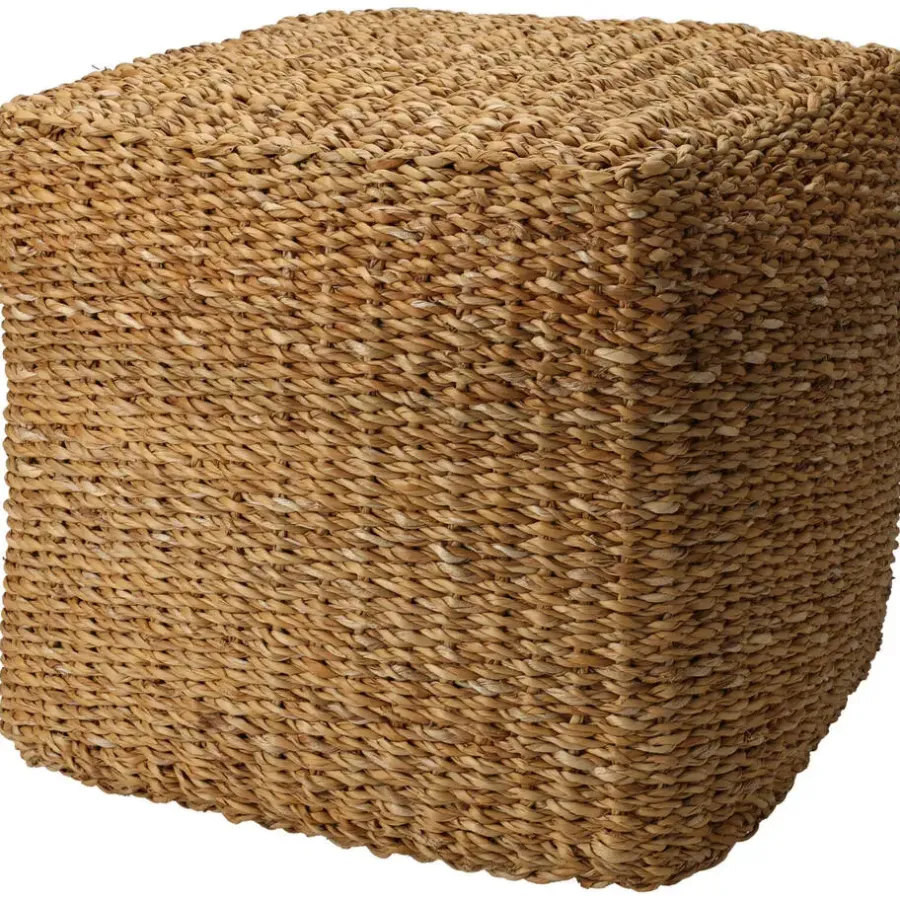 Home & Styling Home & Styiling Poef Nature - vierkant - zeegras - D40 x H40 cm