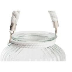 Kandelaars En Windlichten-Home & Styling Kaarsen houder - windlicht - wit - 18 cm