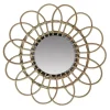 Home & Styling Ronde wandspiegel bohemian - bruin - bamboo- D45cm