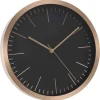 Klokken-Home & Styling Home and Styling Collection wandklok - rosegoud met zwart - 30 cm