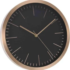 Klokken-Home & Styling Home and Styling Collection wandklok - rosegoud met zwart - 30 cm
