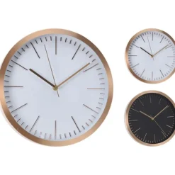 Klokken-Home & Styling Home and Styling Collection wandklok - rosegoud met zwart - 30 cm