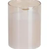 Home & Styling Home and Styling LED kaars - in glas - warm wit - D7,5 x H10 cm