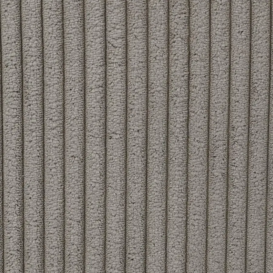 The Home Deco Factory Home Deco - Poefje - opbergbox - rib - zacht taupe - 38 x 38cm