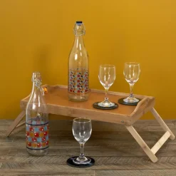 Dienbladen-Merkloos Home Deco Factory bed tafeltje / dienblad op pootjes - 45 x 30 cm