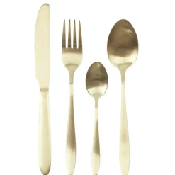 Besteksets-The Home Deco Factory Home Deco Factory Bestekset - 16 delig - goud - RVS - 4 personen
