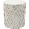 Poefen-The Home Deco Factory Home Deco Factory Bijzet poef Berber Mirage - MDF - 37 x 41 cm