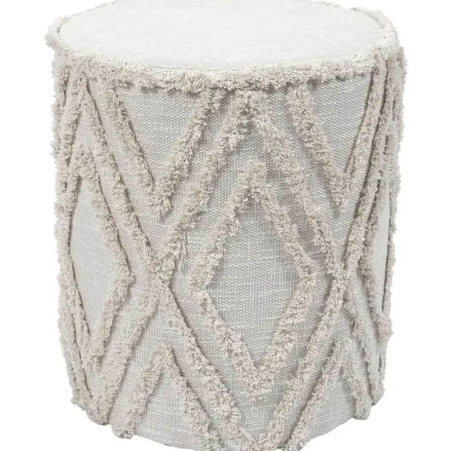 Poefen-The Home Deco Factory Home Deco Factory Bijzet poef Berber Mirage - MDF - 37 x 41 cm