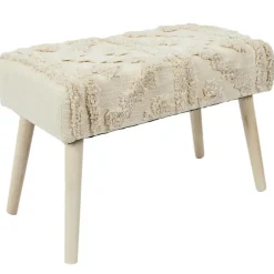Krukjes-The Home Deco Factory Home Deco Factory Bijzet krukje Berber Mirage - hout - 60 x 40 cm