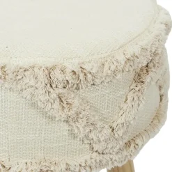 Krukjes-The Home Deco Factory Home Deco Factory Bijzet krukje model Macrame - naturel - H41 cm