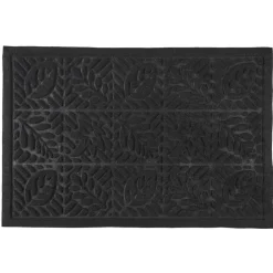 The Home Deco Factory Home deco factory Deurmat - anti slip - zwart - 40 x 60 cm