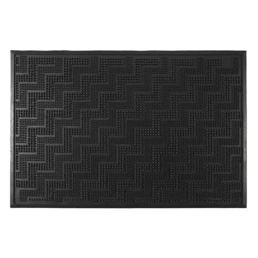 The Home Deco Factory Home deco factory Deurmat - anti slip - zwart - 40 x 60 cm