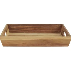 Dienbladen-The Home Deco Factory Home Deco Factory dienblad van Acacia - 32 x 23 x 5 cm - bruin
