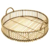 The Home Deco Factory Home Deco Factory dienblad van bamboe - Rond - 40 x 6 cm