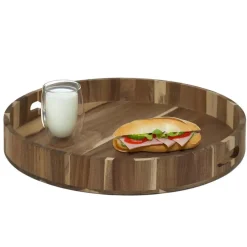 The Home Deco Factory Home Deco Factory dienblad van Acacia - 40 x 5 cm - bruin