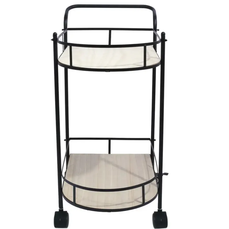 The Home Deco Factory Home Deco Factory Keukentrolley Bistro - metaal/hout - 68x39x80 cm