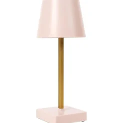 Tafellampen-The Home Deco Factory Home deco factory LED tafellamp- kunststof - roze - touch - 26 cm