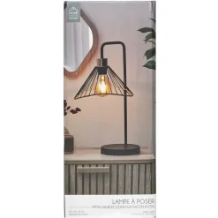 The Home Deco Factory Home deco factory LED Tafellamp Loft - zwart - 30 x 47 x 25 cm