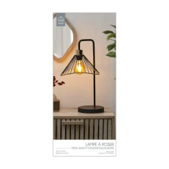 The Home Deco Factory Home deco factory LED Tafellamp Loft - zwart - 30 x 47 x 25 cm