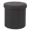 Poefen-Leen Bakker Home Deco Factory Poefje - opbergbox - zwart - 38 x 38cm