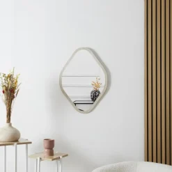 Leen Bakker Home Deco Factory Spiegel - hout - 44 x 60 cm - wandspiegel