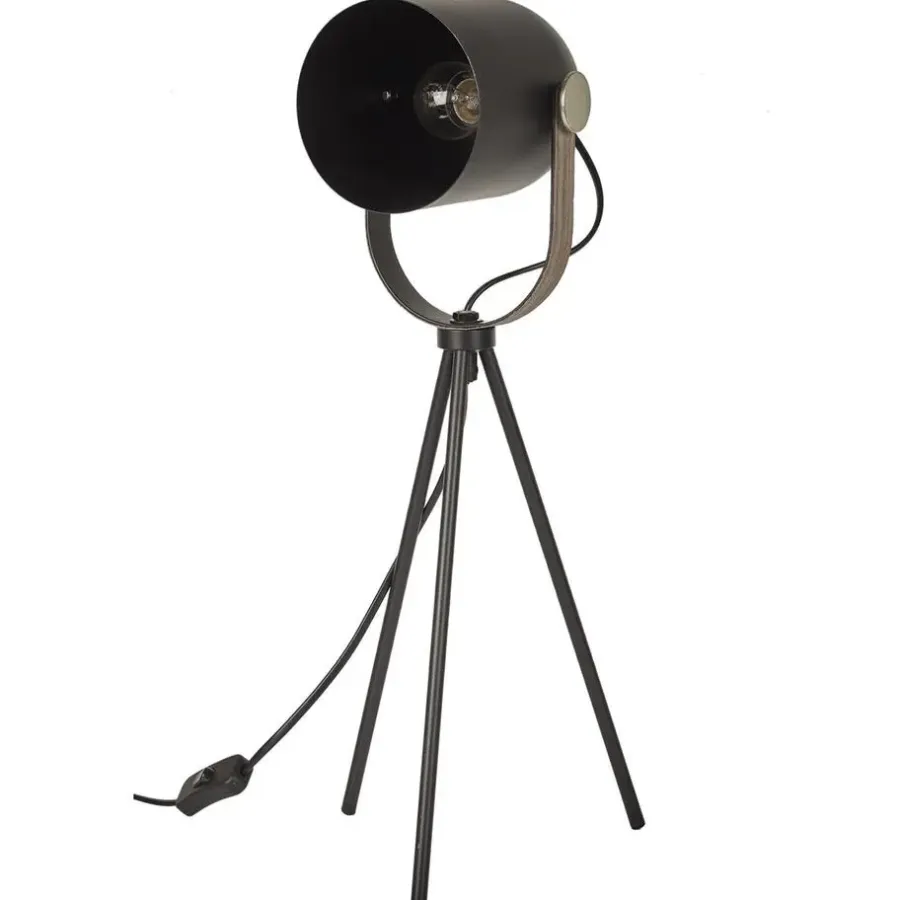 The Home Deco Factory Home deco factory tafellamp industrieel - zwart - H46 cm