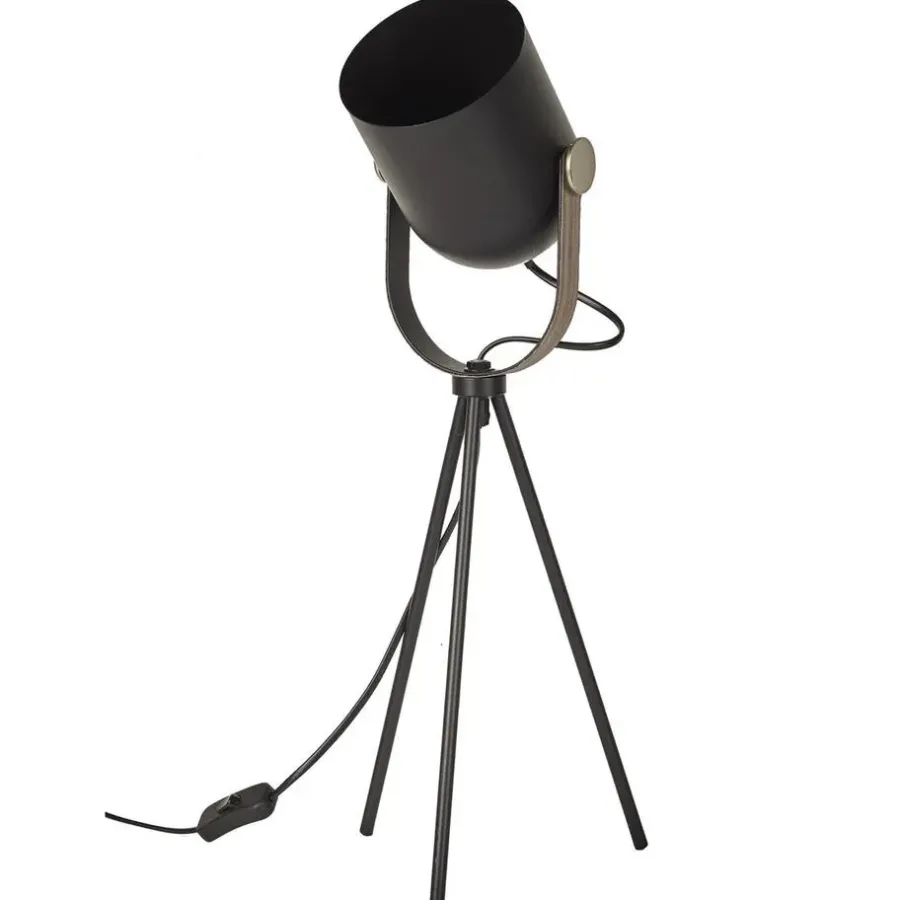 The Home Deco Factory Home deco factory tafellamp industrieel - zwart - H46 cm