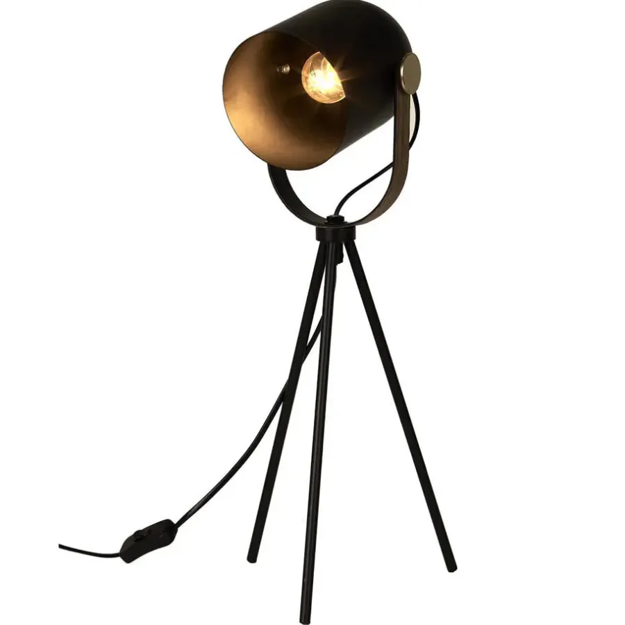 The Home Deco Factory Home deco factory tafellamp industrieel - zwart - H46 cm