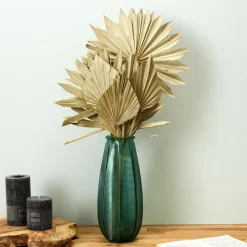 Vazen-The Home Deco Factory Home deco factory vaas Capella - boeket - glas - groen- H28 cm