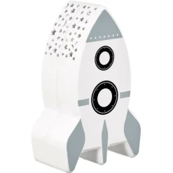 Bureaulampen|Bureaulampen-Home Deco Kids Nachtlampje - Raket met muurprojectie - 15 cm
