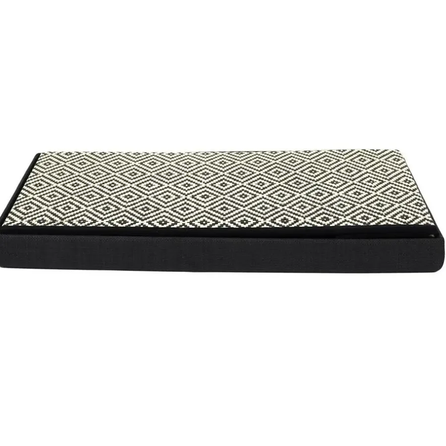 Poefen-The Home Deco Factory Home Deco Poefje - opbergbox - donkerbruin/zwart - 76 x 38 cm