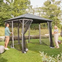 Terrasoverkappingen-Merkloos HOME DELUXE - LED Zonnepaviljoen AZUR - 300 x 270 cm